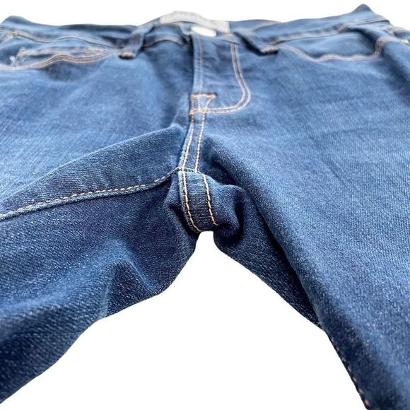 FRAME Le Skinny de Jeanne Jean Mid-Rise Palisade Medium Blue Wash 24 NWOT - Picture 6 of 10